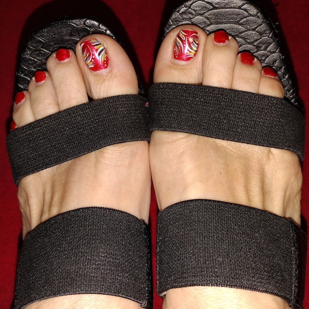 Ana Black Leather sandals&